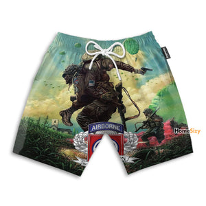 Paratrooper 82nd Airborne Division - Beach Shorts