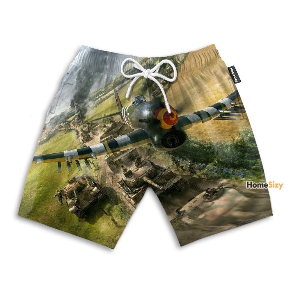 War Thunder Airplane - Beach Shorts