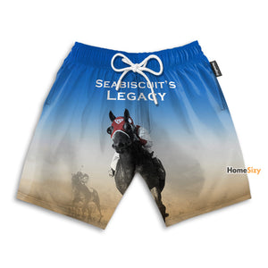 Seabiscuit Legacy Racing Horse - Beach Shorts