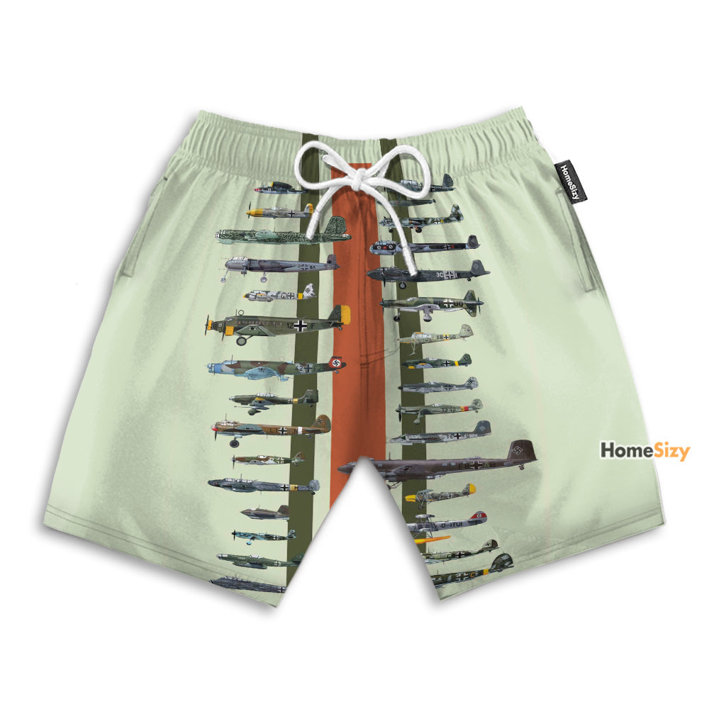 World War II Aircraft - Beach Shorts