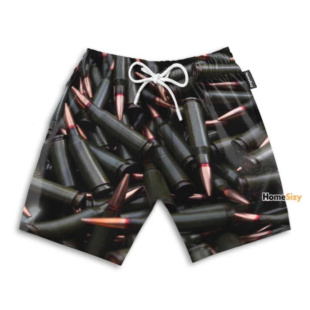 Bullets Pattern - Beach Shorts