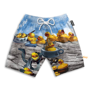 Duck Better With Rubber - Beach Shorts