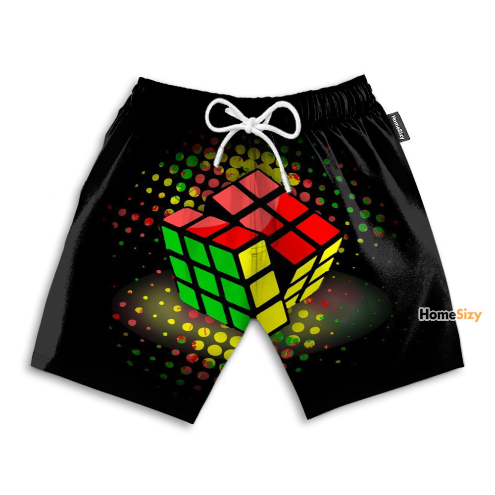 Game Rubik Cube 3x3 - Beach Shorts