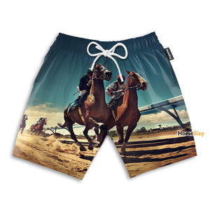 Horse Racing - Beach Shorts