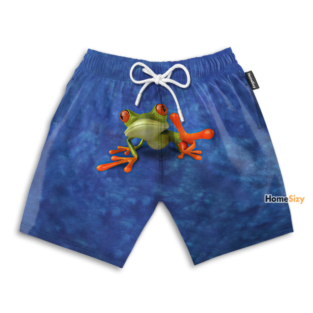 Cute Frog Funny Tropical - Beach Shorts