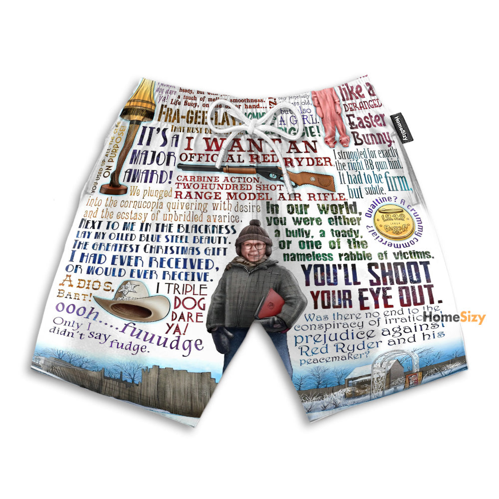 A Christmas Story Quote - Beach Shorts