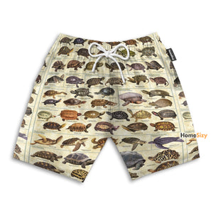 Terrapins Turtles & Tortoises - Beach Shorts