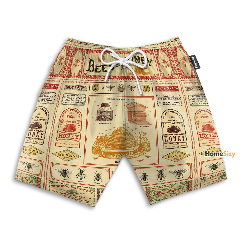 Bee And Honey - Beach Shorts