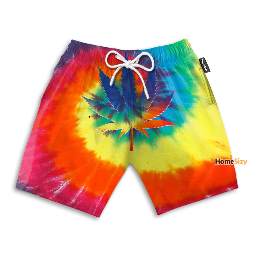 Weed Peace Hippie - Beach Shorts