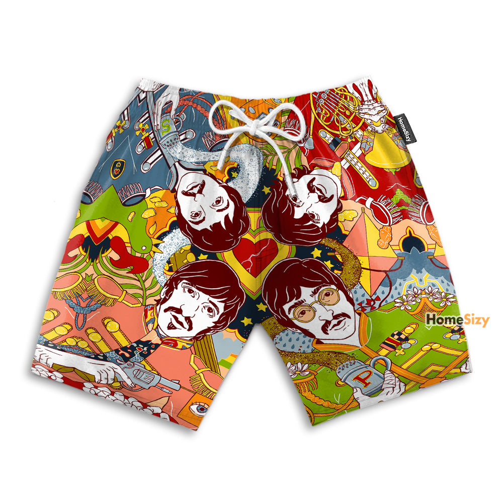 The Beatles Cosplay Costume Funny - Beach Shorts