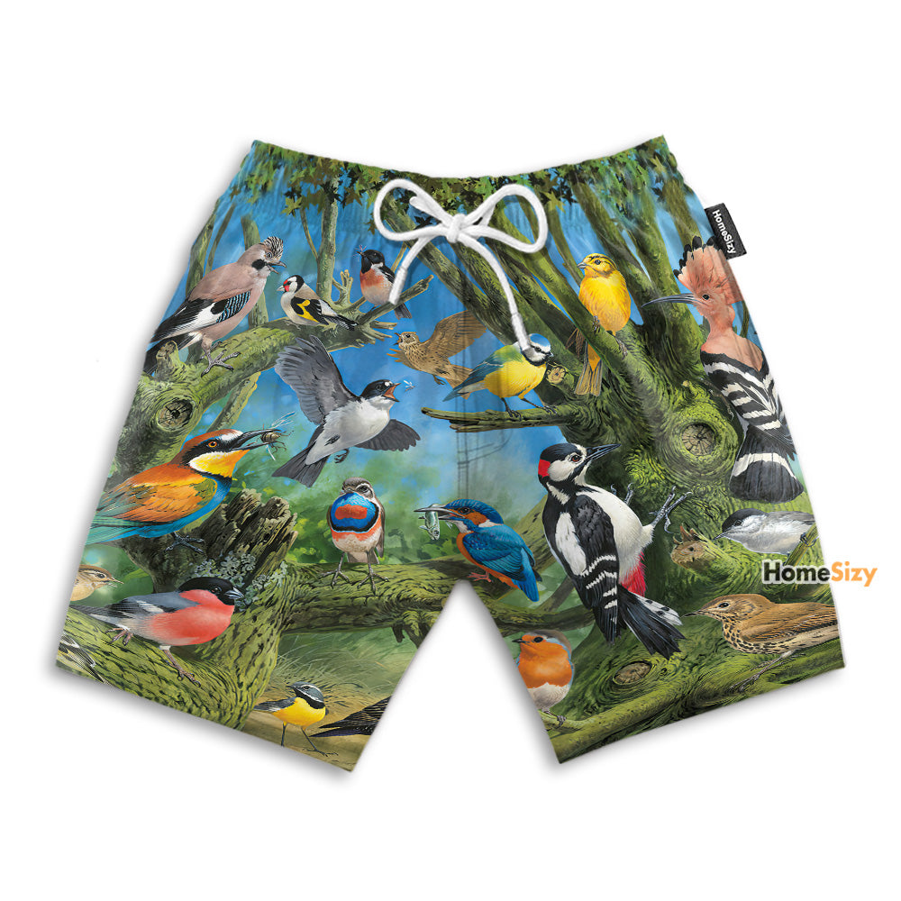 Forest Birds Tropical - Beach Shorts