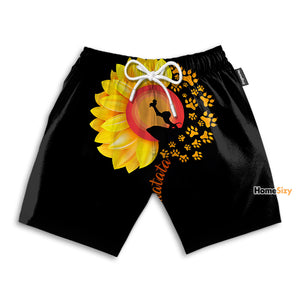 Hakuna Matata Sunflower Funny Tropical - Beach Shorts