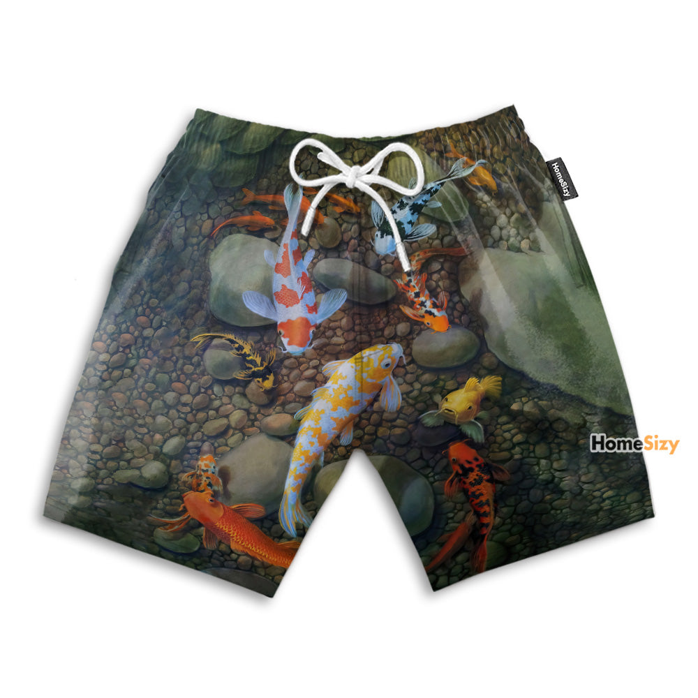 Koi Fish Tropical - Beach Shorts