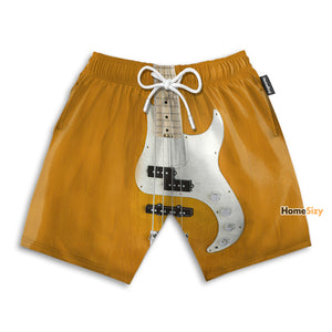 Brown Fender Precision Bass Cosplay Costume - Beach Shorts