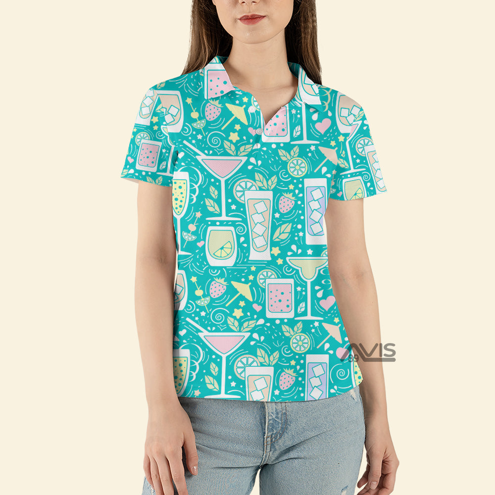 Avis89 Cocktails Hello Summer - Women Polo Shirt