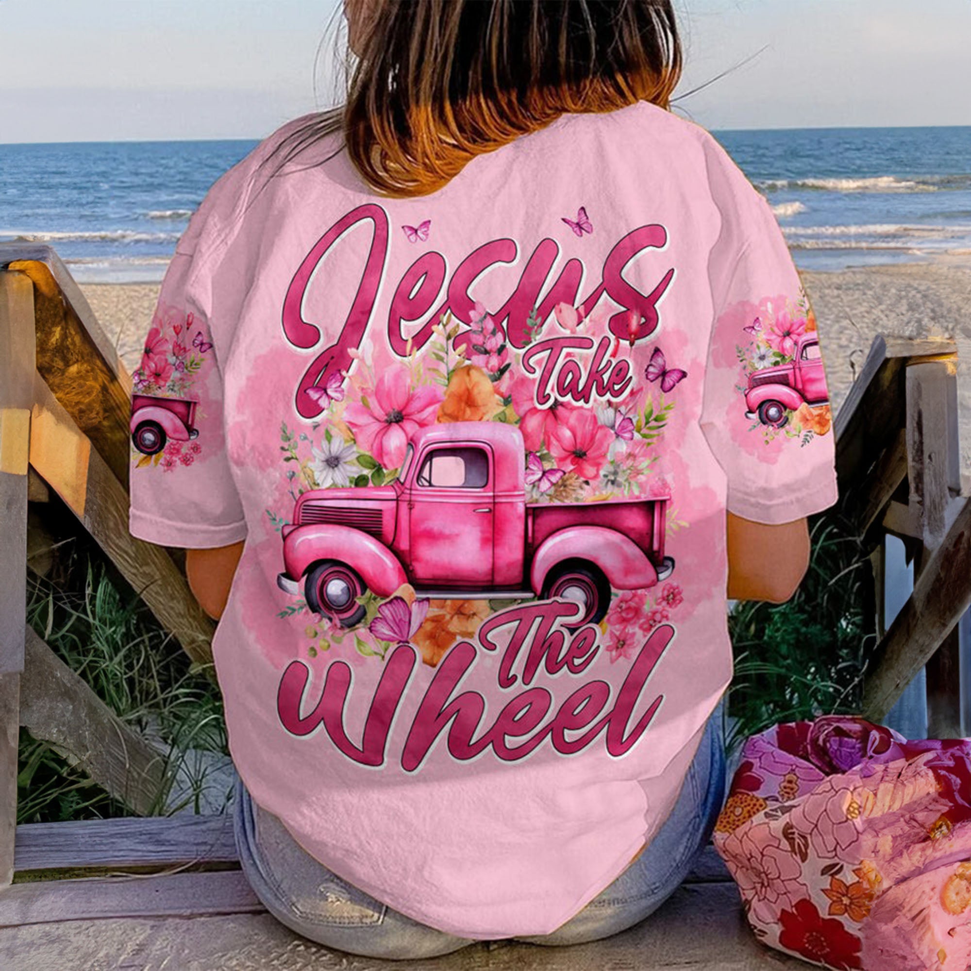 Jesus Take The Wheel - Women's All Over Print Shirt - AT4080512