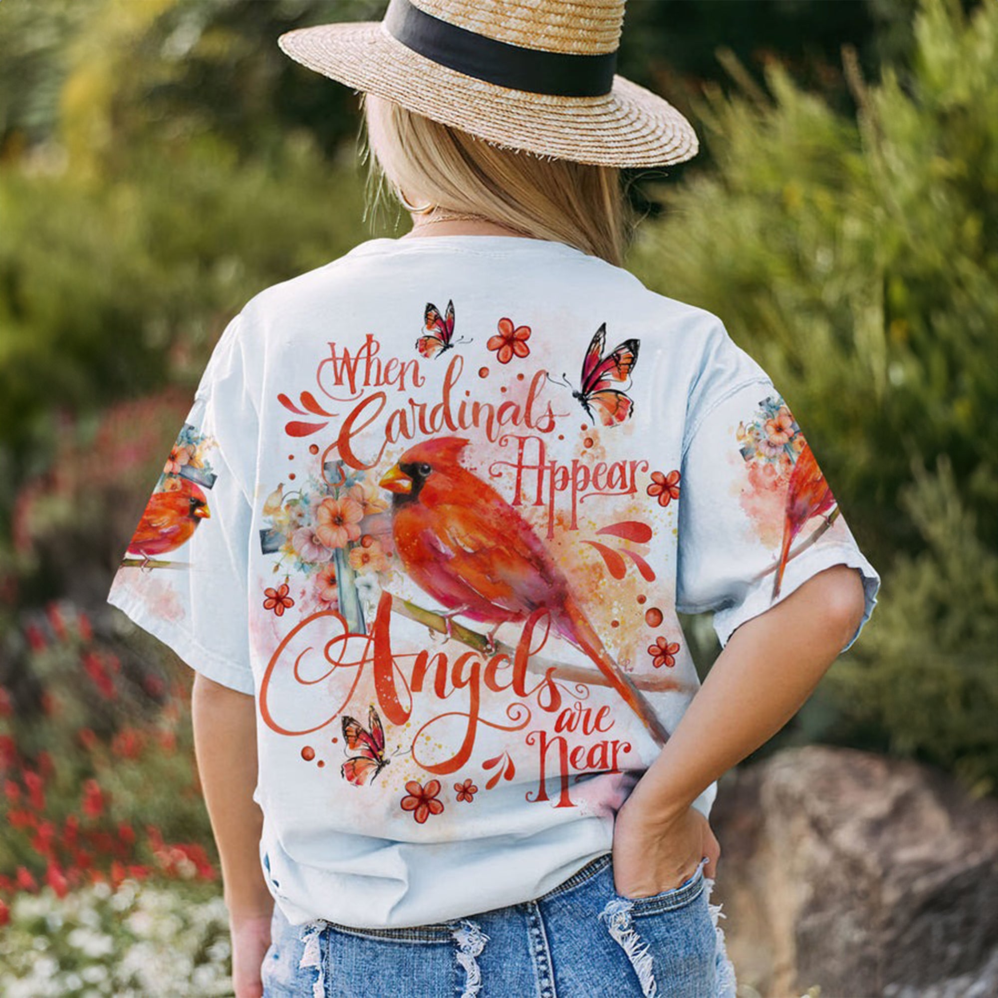 When Cardinals Appear Angels Are Near - Women's All Over Print Shirt - AT4080515