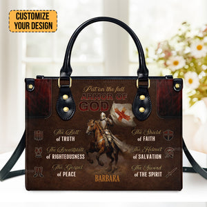 Armor Of God - Scripture Gifts For Women Of God - Personalized Leather Handbag With Handle - AT4081246