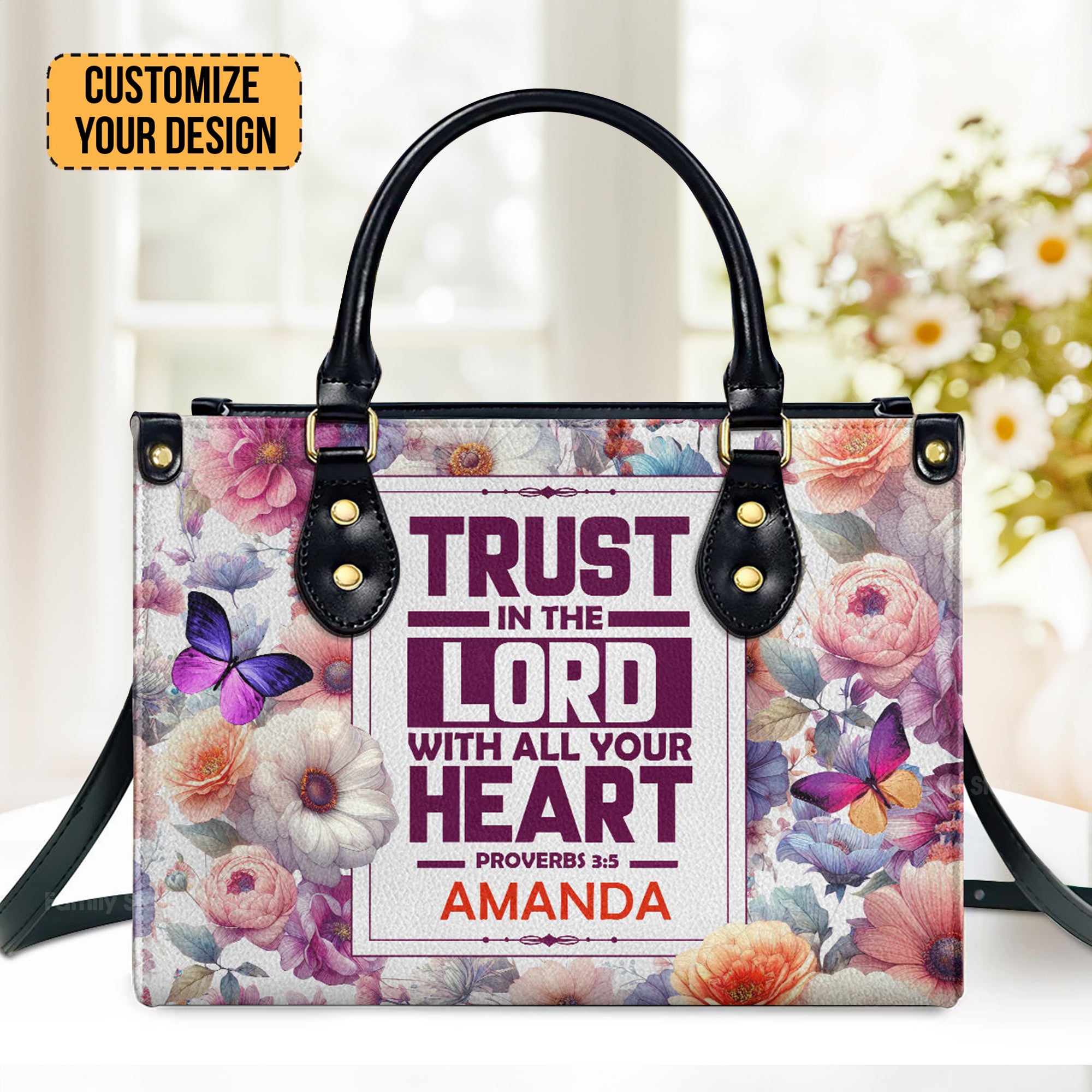 Trust In The Lord - Unique Personalized Leather Handbag - AT4081237