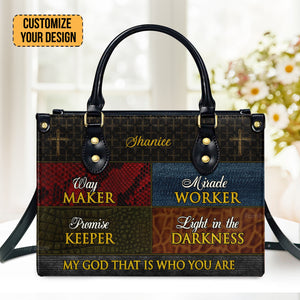 Way Maker - Thoughtful Gift For Christians - Personalized Leather Handbag With Handle - AT4081459