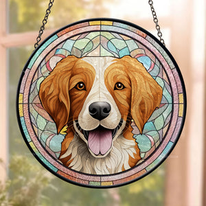 Life Is Simply Better With A Furry Friend Around - Memorial Gift For Pet Lovers - Personalized Stained Glass Window Hanging Suncatcher - CLP07 NA94