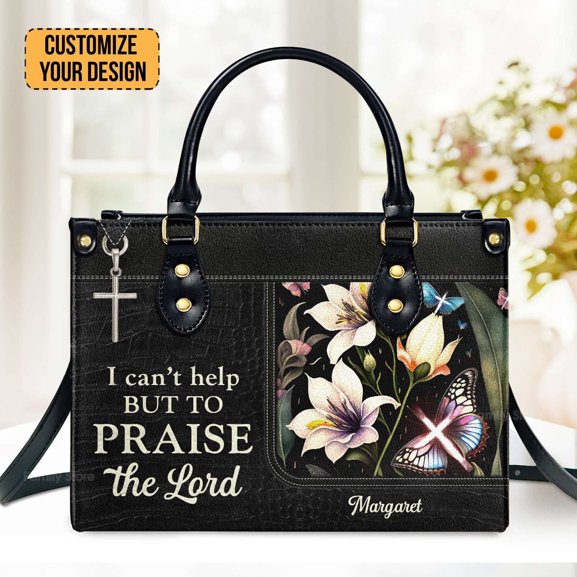 I Can't Help But To Praise The Lord - Unique Personalized Leather Handbag - AT4081307