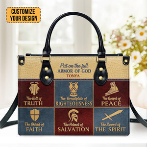 The Belt Of Truth - Thoughtful Gift For Christians - Personalized Leather Handbag With Handle - AT4080711