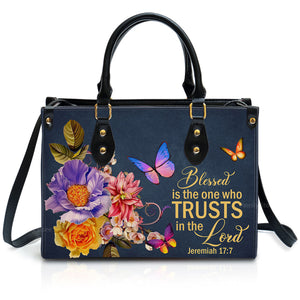 Blessed Is The Woman Who Trusts In The Lord Jeremiah 17:7 - Unique Personalized Leather Handbag - AT4080843