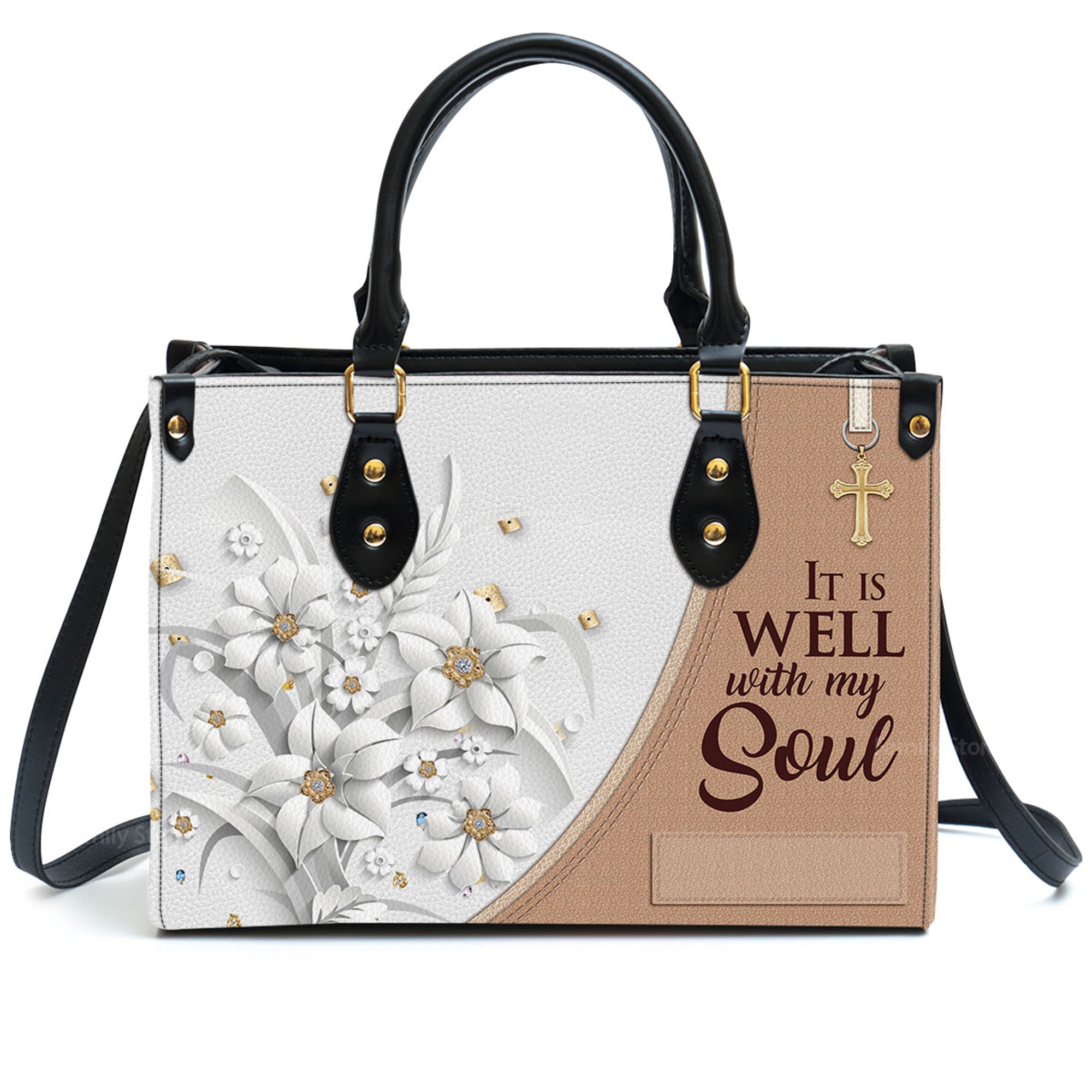 It Is Well With My Soul - Thoughtful Gift For Christians - Personalized Leather Handbag With Handle - AT4080720