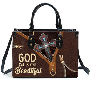 God Calls You Beautiful - Awesome Personalized Leather Handbag - AT4081345