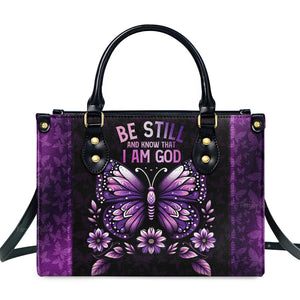 Be Still And Know That I Am God - Unique Personalized Leather Handbag - AT4080952