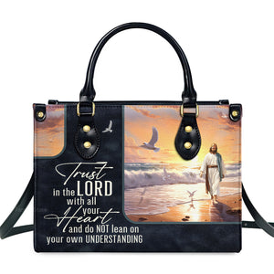 Trust in the Lord - Beautiful Personalized Leather Handbag - AT4081236