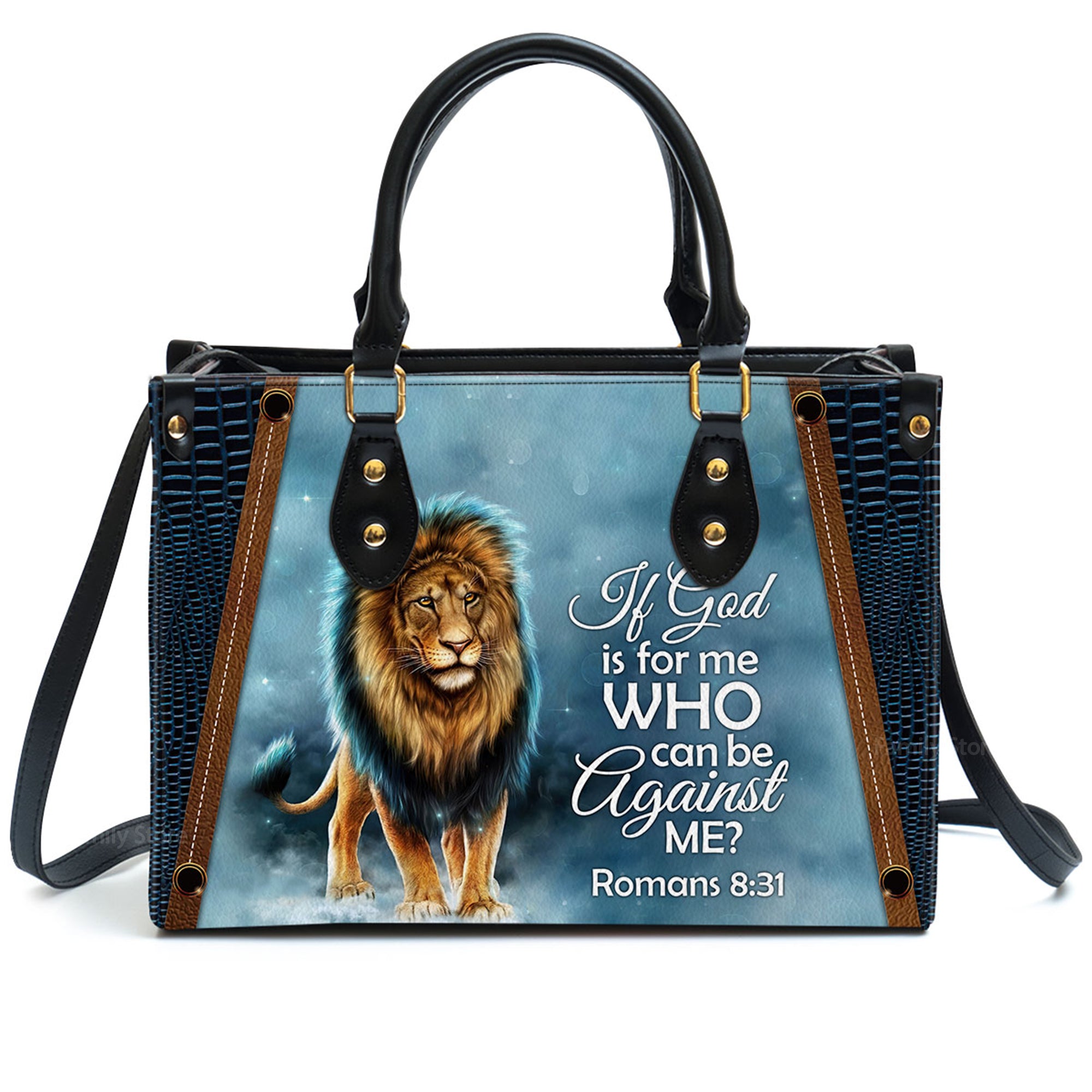 If God Is For Me Who Can Be Against Me - Awesome Personalized Leather Handbag - AT4080703