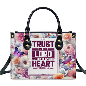 Trust In The Lord - Unique Personalized Leather Handbag - AT4081237