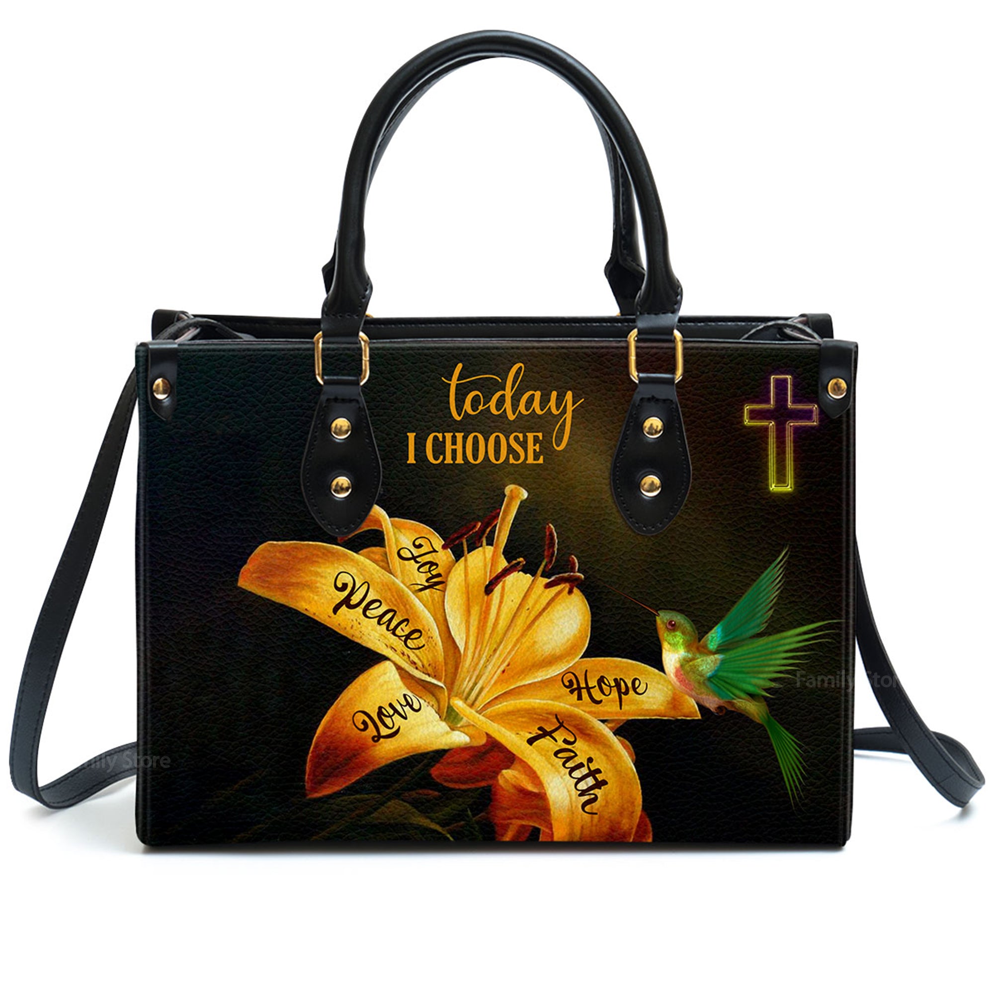 Today I Choose Joy - Awesome Personalized Leather Handbag - AT4081445