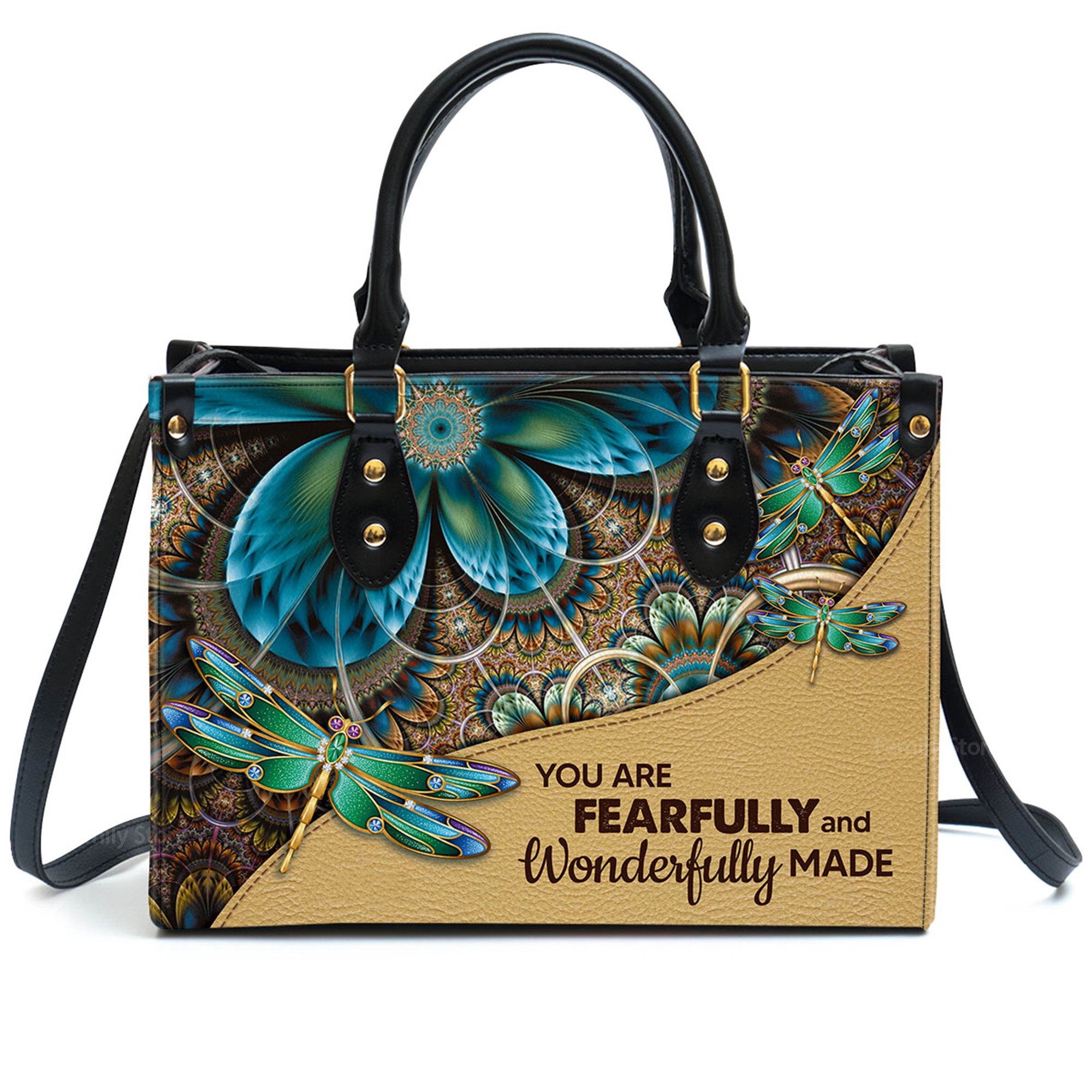 You Are Fearfully And Wonderfully Made - Beautiful Personalized Leather Handbag - AT4081466