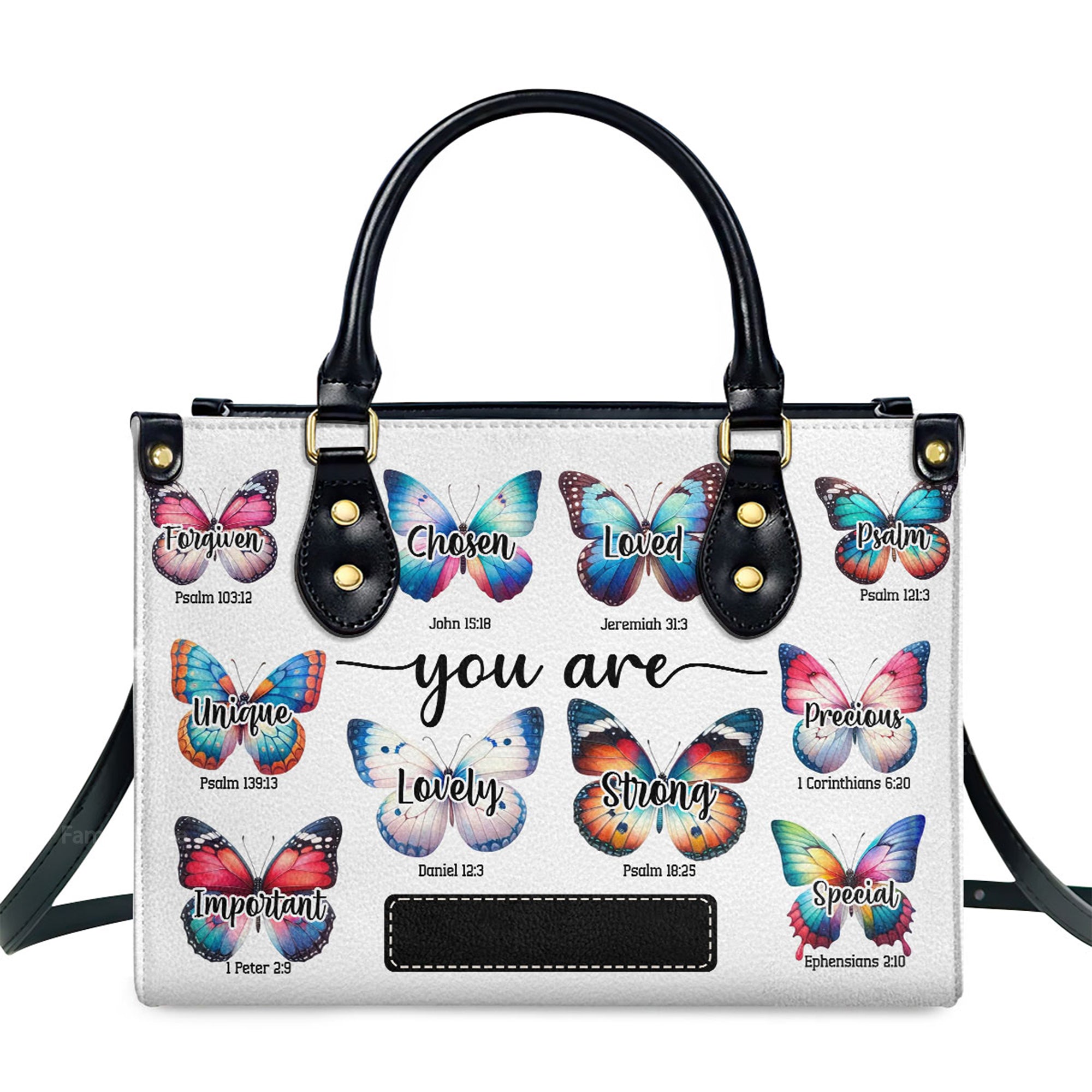 You Are - Scripture Gifts For Women Of God - Personalized Leather Handbag With Handle - AT4081240