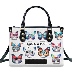 You Are - Scripture Gifts For Women Of God - Personalized Leather Handbag With Handle - AT4081240