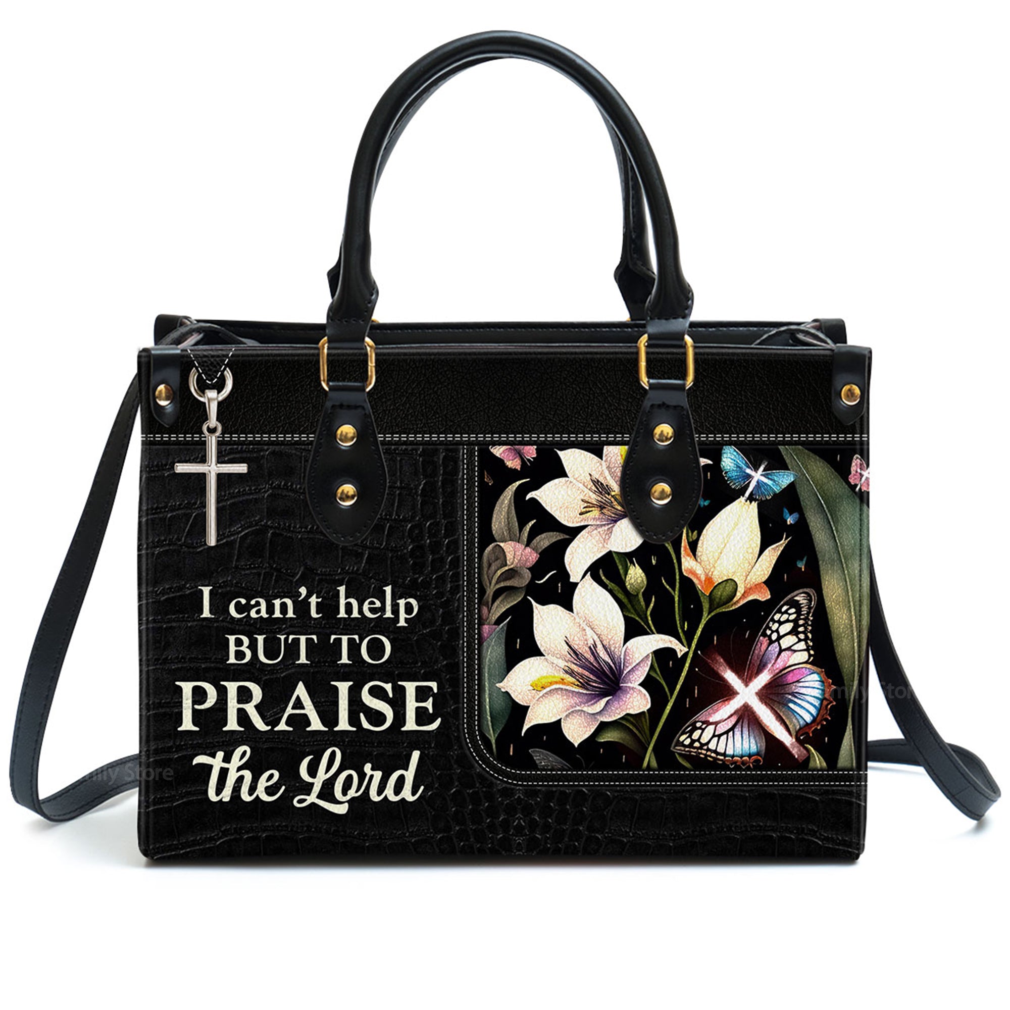 I Can't Help But To Praise The Lord - Unique Personalized Leather Handbag - AT4081307