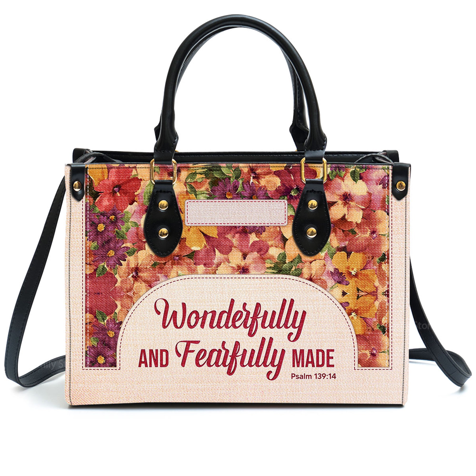 Wonderfully And Fearfully Made Psalm 13914 - Awesome Personalized Leather Handbag - AT4081221