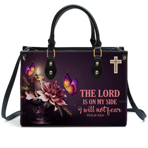 I Will Not Fear - Thoughtful Gift For Christians - Personalized Leather Handbag With Handle - AT4080714