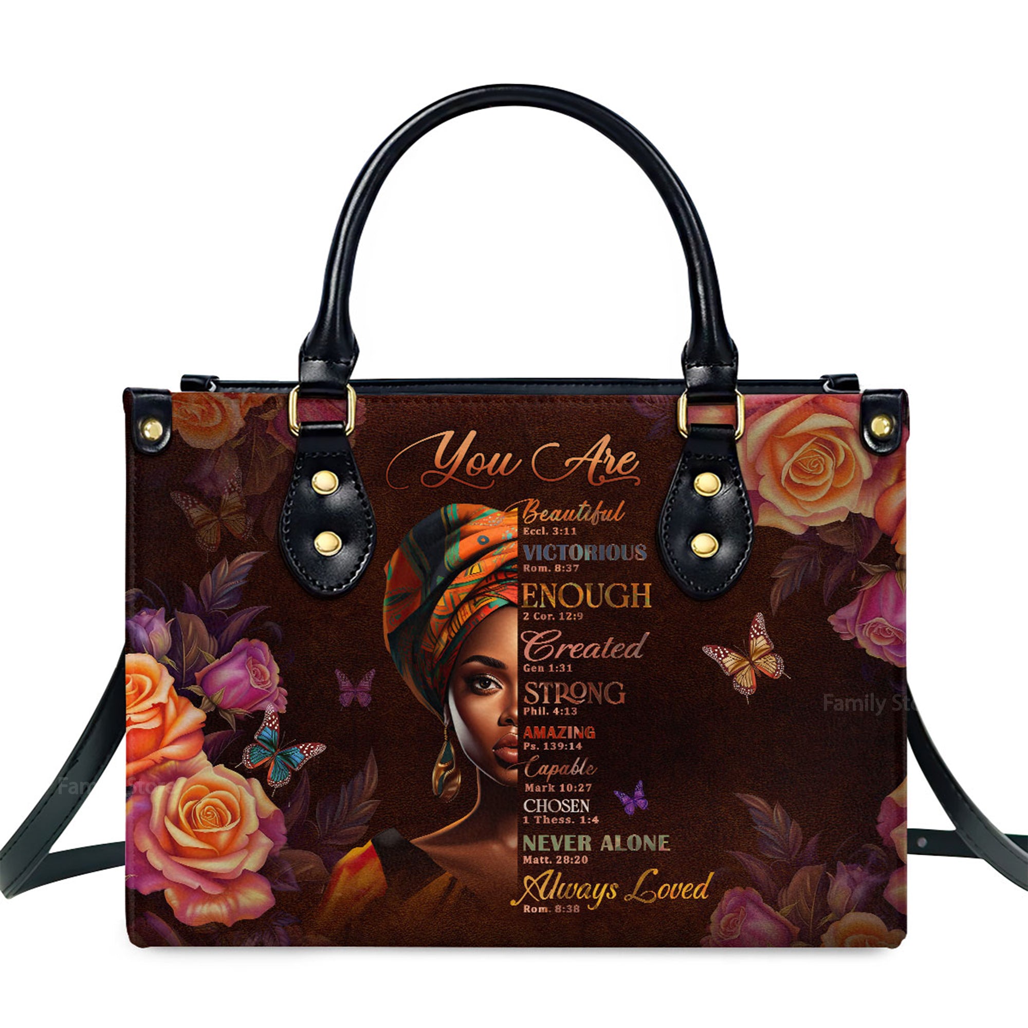 You Are Never Alone - Unique Personalized Leather Handbag - AT4081319