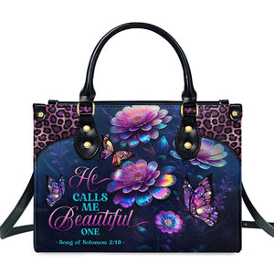 He Calls Me Beautiful One - Awesome Personalized Leather Handbag - AT4081303