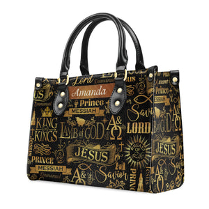 Lamb Of God - Personalized Leather Handbag With Handle - AT4081226