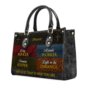 Way Maker - Thoughtful Gift For Christians - Personalized Leather Handbag With Handle - AT4081459