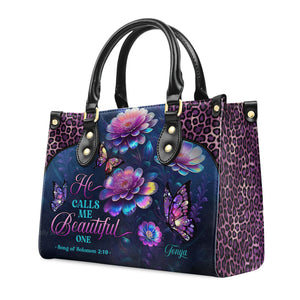 He Calls Me Beautiful One - Awesome Personalized Leather Handbag - AT4081303