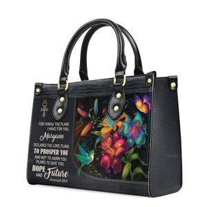 For I Know The Plans I Have For You - Awesome Personalized Leather Handbag - AT4080744