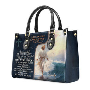 Jesus I Can Only Imagine - Beautiful Personalized Leather Handbag - AT4081224