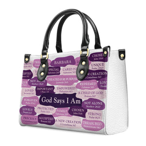 What God Says About You - Unique Personalized Leather Handbag - AT4081243