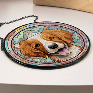 Life Is Simply Better With A Furry Friend Around - Memorial Gift For Pet Lovers - Personalized Stained Glass Window Hanging Suncatcher - CLP07 NA94